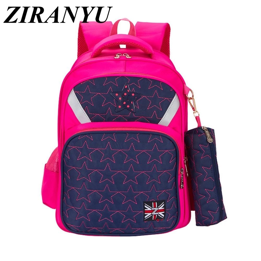 

children school bags orthopedic backpack waterproof boys girls schoolbag Reflective strip bookbag wholesale mochila escolar