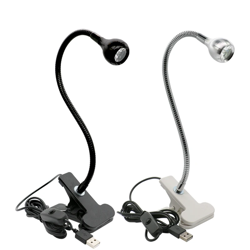 

Led clip dimming spotlight USB working reading lamp Microscope Clip Light Source