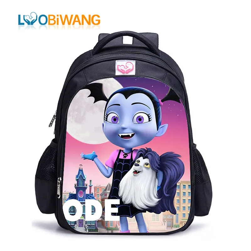 Детские школьные рюкзаки LUOBIWANG Vampirina сумки с рисунками для девочек и мальчиков
