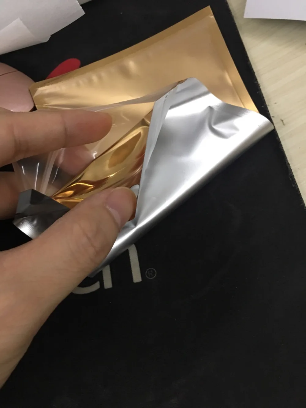 100 шт. металлические пакеты из алюминиевой фольги на молнии|zip bags small|bag goldbag bag |