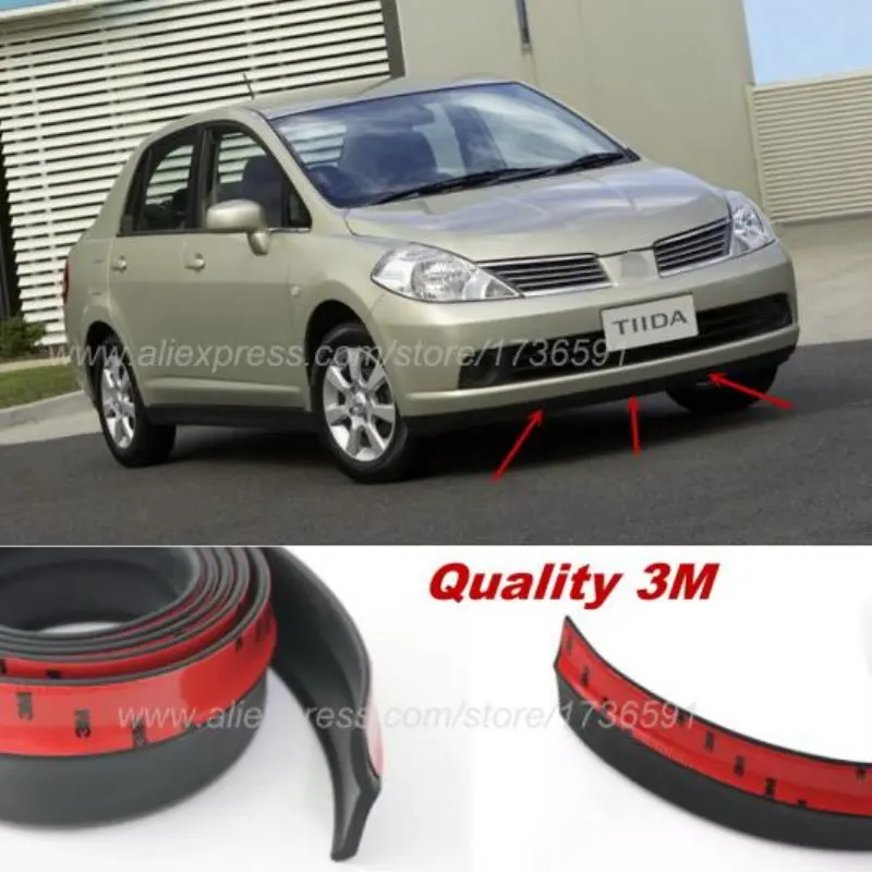 

For Nissan Tiida Versa C11 C12 For Dodge Trazo Bumper Lip Deflector Lips / Body Kit / Strip / Front Spoiler Skirt / Tuning View