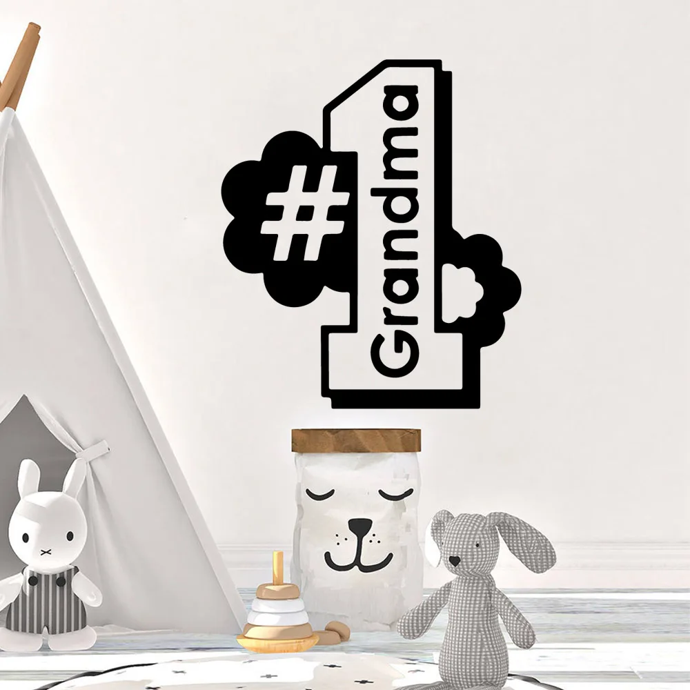 

Creative grandma first Vinyl Wallpaper Roll Furniture Decorative For Children's Room Vinyl Art Decals