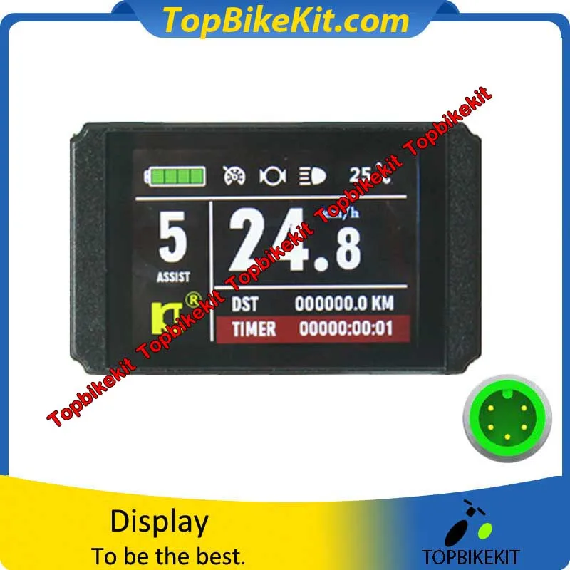 KT LCD8H LCD display meter for ebike with waterproof connector