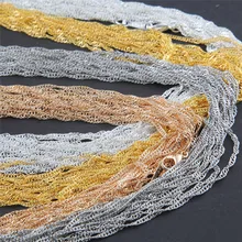 40 шт/лот трендовая волнистая цепь из сплава ожерелье Женские Ювелирные воротники для DIY ожерелье аксессуары для ювелирных изделий оптом