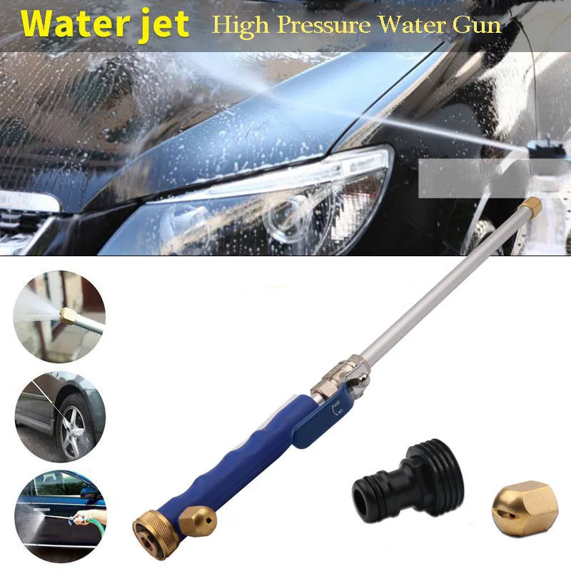 Hot Metal High Pressure Water Spray Gun Nozzle Garden Hose Pipe Lawn Car Wash Pop Copper Hose Spray Nozzle Gun Cleaning Tool