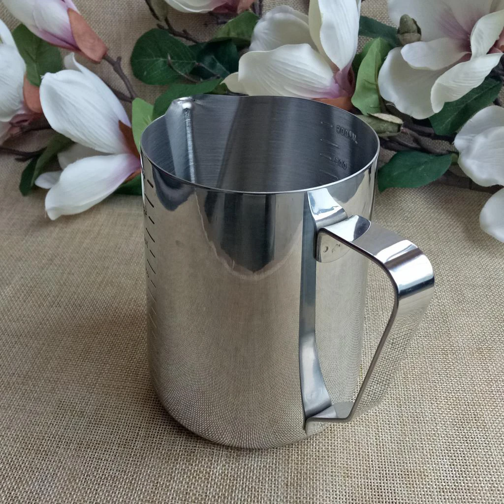 Stainless Steel 900ml Candle Making Pot Wax Melting Pitcher & 250mm Long Handle Candle Wax Mixing Stirring Spoon DIY Candle Soap