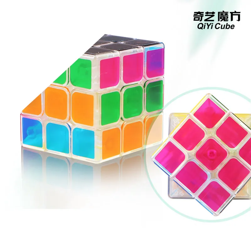 QiYi парус QiHang 3x3x3 волшебный куб MoFangGe 3x3 прозрачный Cubo Magico Профессиональный