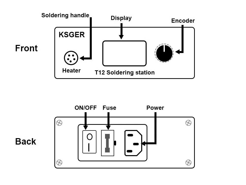 KSGER T12 паяльная станция STM32 V2.1S OLED DIY 907 ручка электрические инструменты контроллер температуры держатель сварка T12 железные наконечники