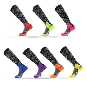 

2 Pairs Compression Socks for Men&Women Best Graduated Athletic Fit for Running Flight Travel Boost Stamina,Anti-fatigue Socks