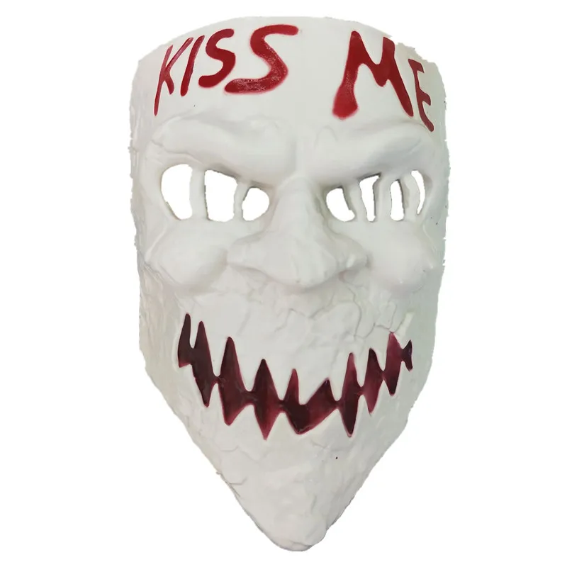 Purge маска Kiss Me costume ужас Хэллоуин Череп ПВХ взрослые вечерние камуфляжные маски