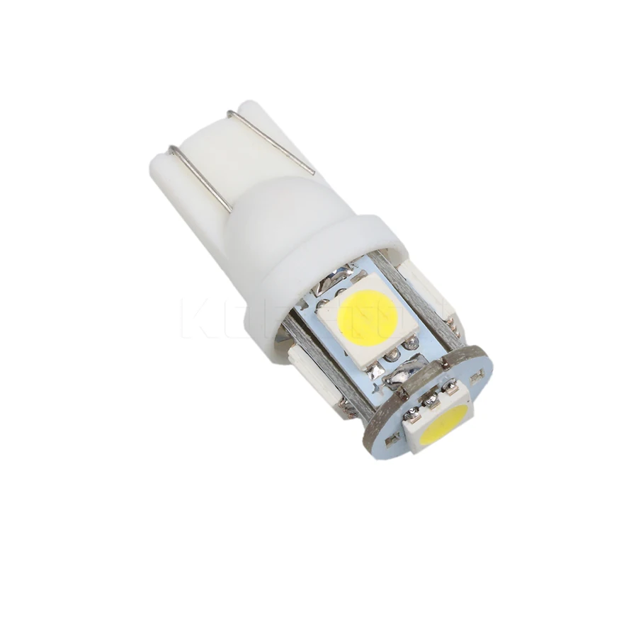 10 шт. T10 5050 5SMD автомобильный сигнальный светодиод 12 V W5W поворотные боковые лампы Идеальная замена для задние габаритные огоньки огни