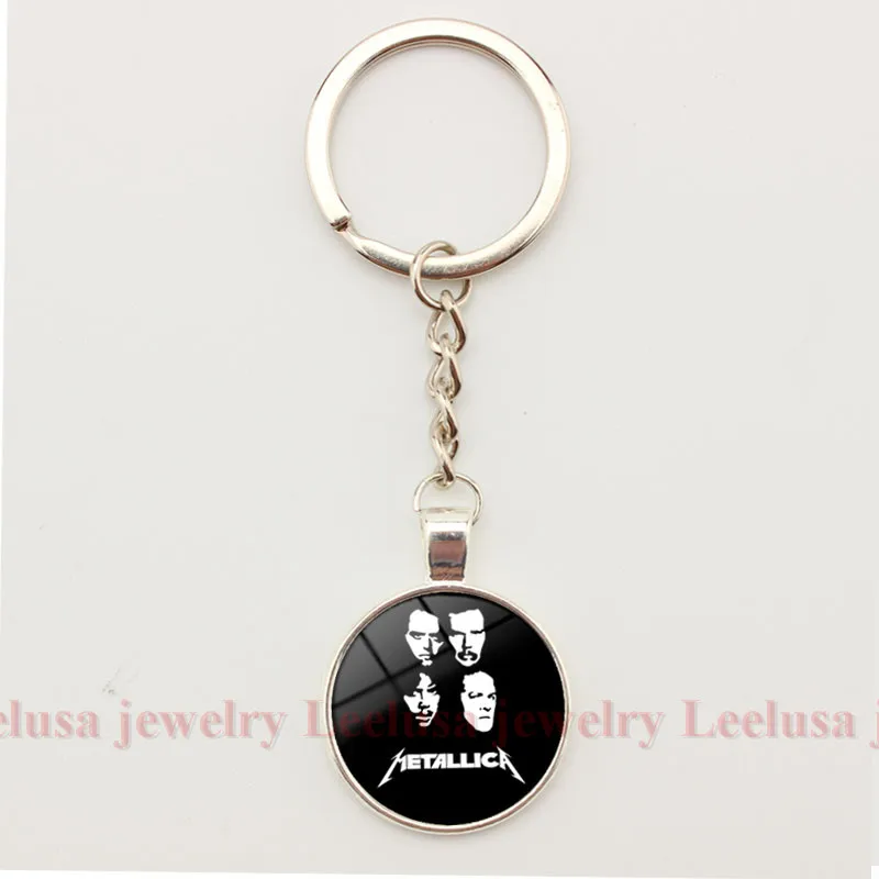 Heavy Metal Metallica Rock Band Logo Keychain Silver/bronze Car Charm Pendant Keychains Key