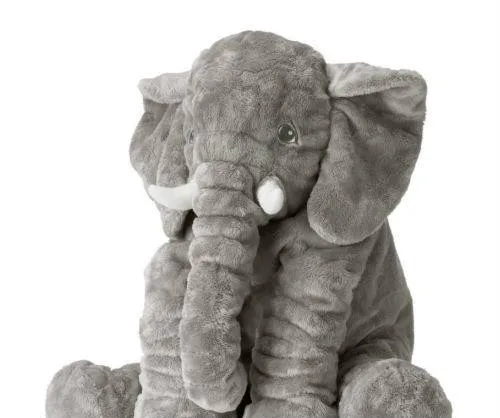 Новая горячая 40 см/60 см большая плюшевая кукла слона игрушка детская спальная подушка милый заполненный слон ребенок сопроводительная кукла