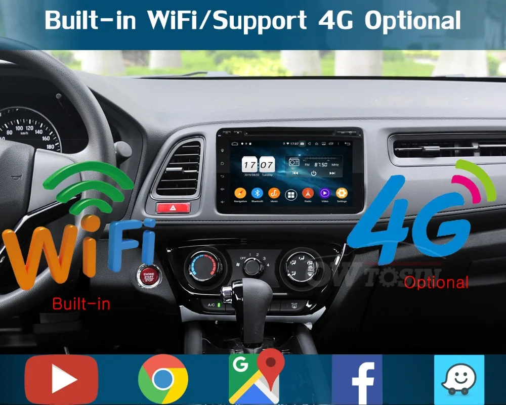 " ips 1920*1080 8Core 4G+ 64G Android 9,0 Автомобильный DVD плеер для Honda Vezel HR-V вариабельности сердечного ритма XR-V DSP радио gps