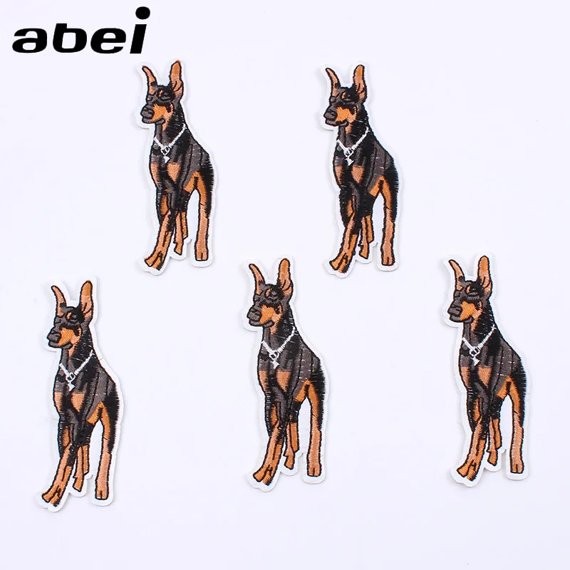 

10pcs/lot Iron On Lifelike Dog Patch Embroidered Animal Stickers for Jeans Coats Sewing Garments Appliques DIY Shoes Bags Badge