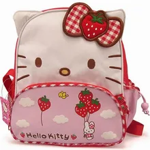 Милые Дизайн рисунок «Hello Kitty» клубника детский школьный Студент Обувь для девочек подарок на день рождения