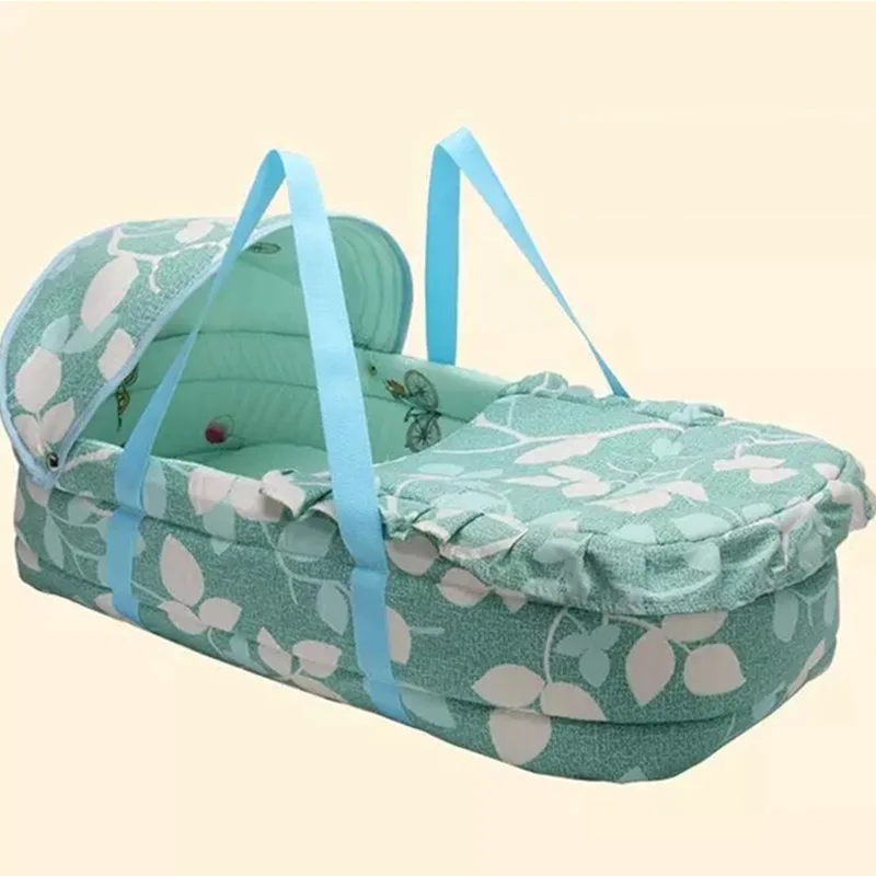 ALWAYSME детская люлька, переносная детская корзина для рук, кровать, мягкая, для новорожденного, для путешествий, кровать для автомобиля, детская люлька для безопасности