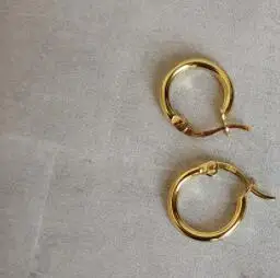 MLKENLY Гладкий хип-хоп струящиеся большие серьги преувеличенные ювелирные изделия золотой цвет круглый обод кольцо Круглые Серьги Huggie для женщин - Окраска металла: 13mm gold