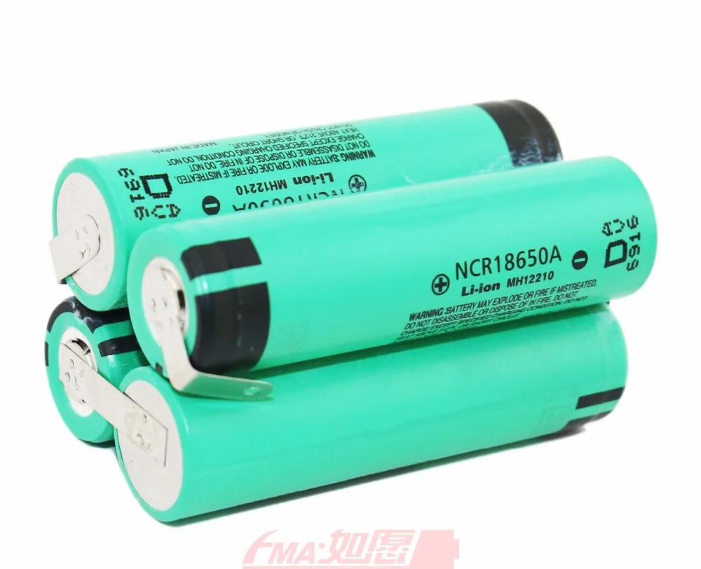 Япония 18650 14,4 V 3100mAh литий-ионный аккумулятор No PCM! 4*3100 мАч ячеек до 4S1PX