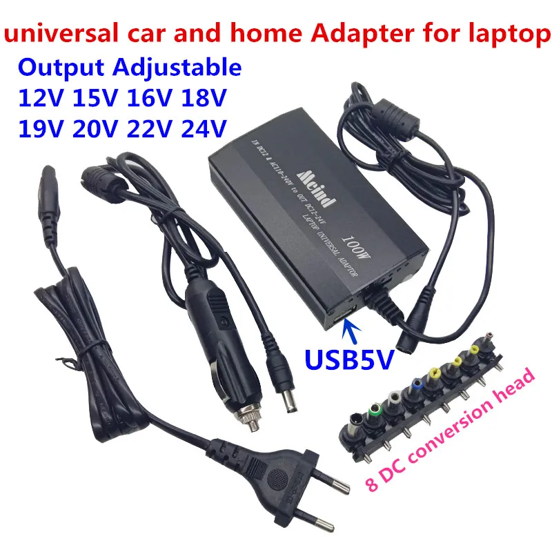 Универсальный ноутбук ac dc 12V Регулируемый адаптер питания 15V 16V 18V 19V 20V 22V 24V DC
