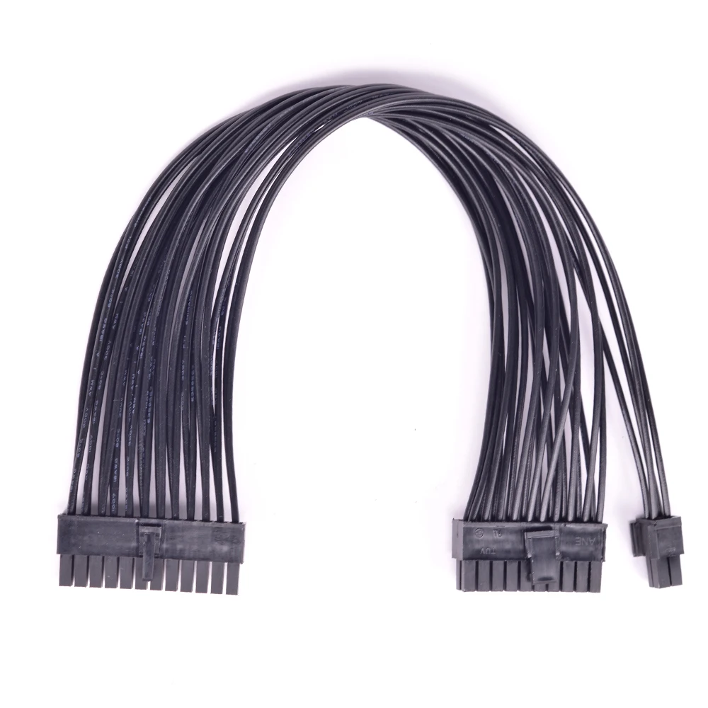 ATX 24Pin to 20+4Pin 20Pin Power Supply Cable PSU Power 24Pin to Male To Male Port Adapter Converter Motherboar Cable18AWG power cable power cable extension