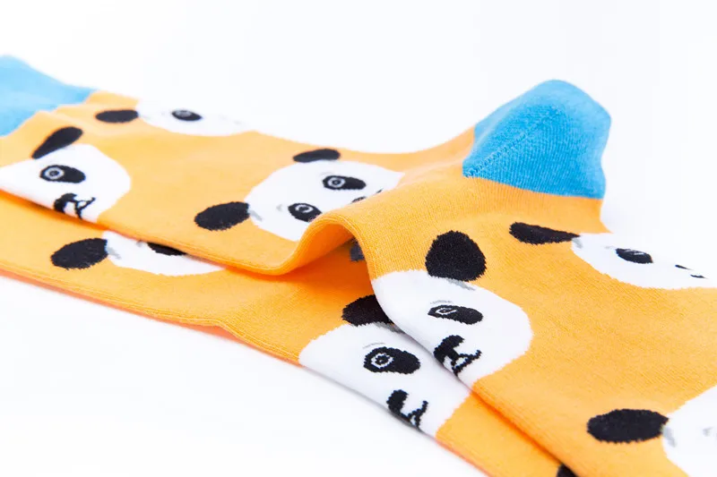 FOURETAW 1 пара Модные Симпатичные Harajuku Стиль Skarpetki носки Для женщин Животные панда кошки Bamboo узор Дизайн Для женщин Смешные Носки