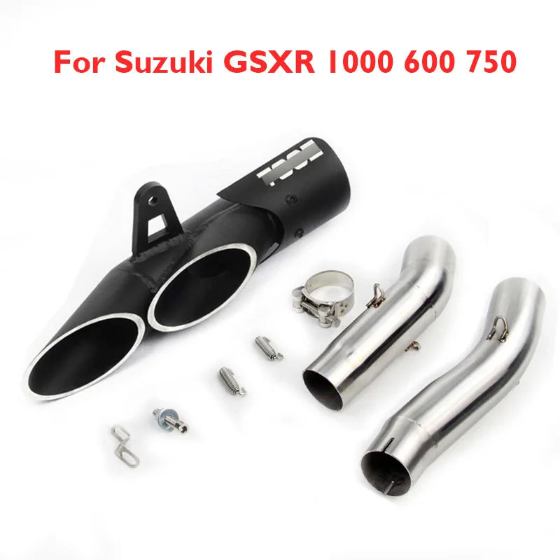 

GSXR600 GSXR750 GSXR1000 Exhaust Muffler Escape Link Connect Pipe Slip on for Suzuki GSXR1000 2005-2006 GSXR600 750 2006-2017