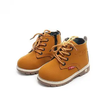 

Autumn Winter Top Selling Children Martin Boots Boys Fashion Leather Boots Gentleman Rome Non-slip Kids Boots For Boys