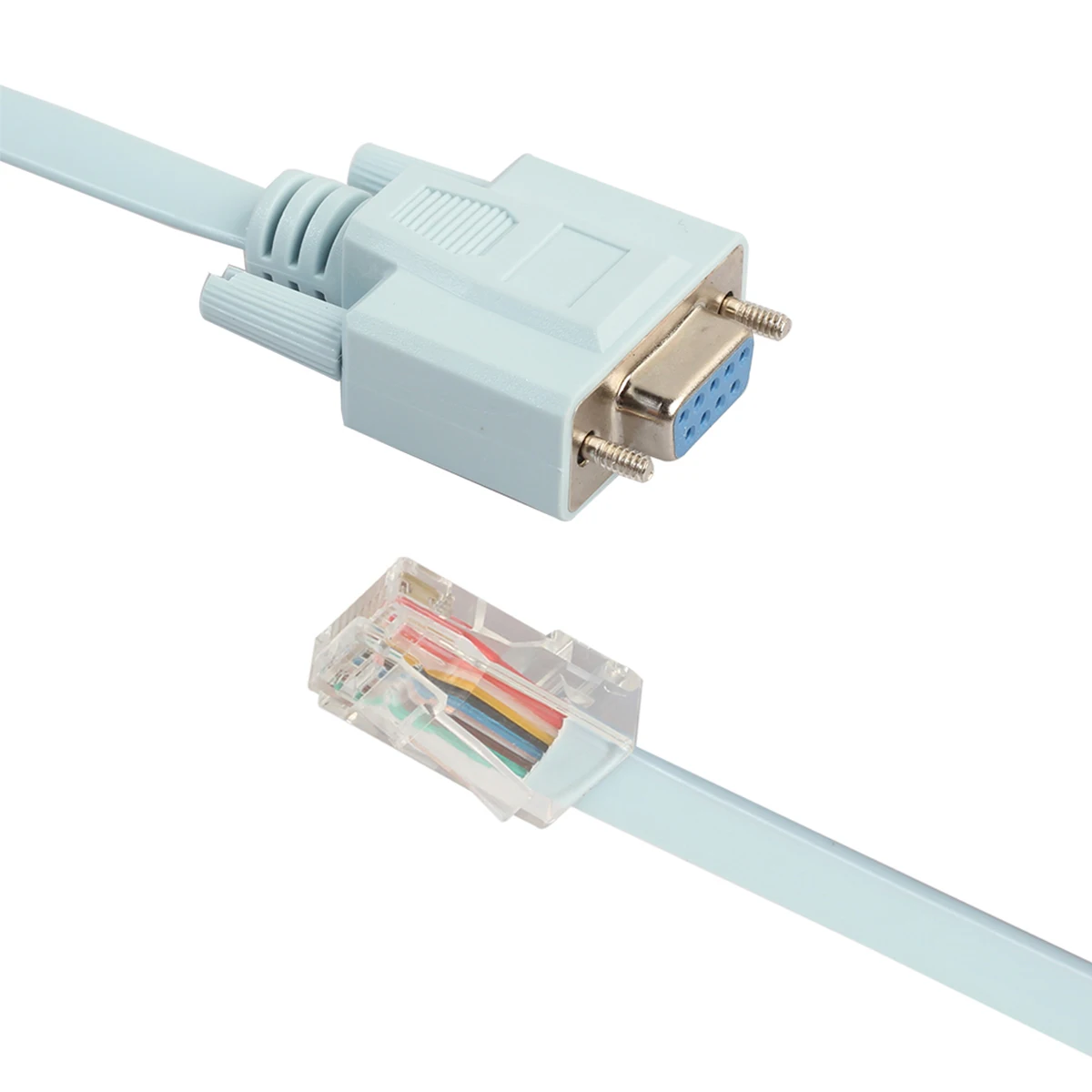 SOONHUA Console Cable 5ft DB9 To RJ45 Console Rollover Cable RJ45 To RS232 Adapter Cables For Cisco