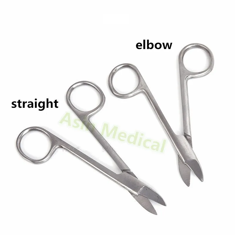 Dentistry Orthodontics Ligature scissors elbow Straight stainless steel