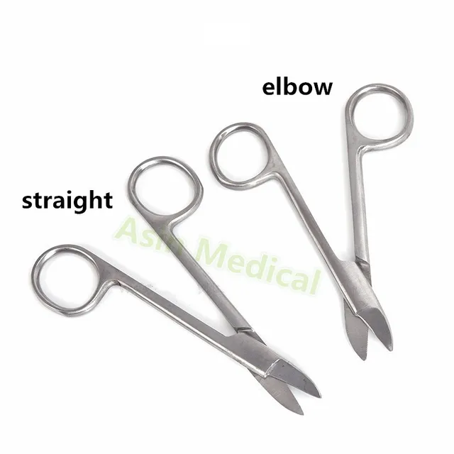 Dentistry Orthodontics Ligature scissors elbow Straight stainless steel