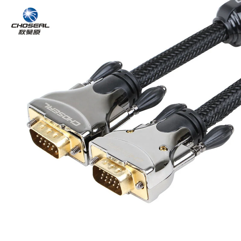 Choseal VGA(3+ 9) Мужской кабель 1 м-25 м двойной Магнитный кольцевой инженерный кабель usb-c/HDMI для MacBook Pro tv Box проектор компьютерный монитор