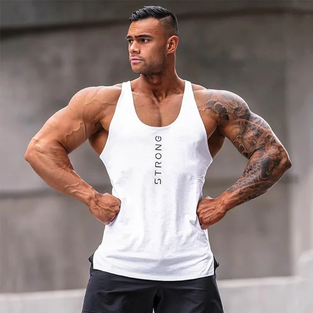 Printed Cotton Men’s Fitness & Gym Tank Tops - Men's Fitness Apparel ...