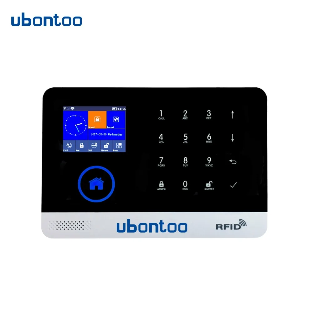 ubontoo Wireless SIM GSM Home RFID Burglar Security Touch Keyboard WIFI GSM Alarm System Sensor kit Many countries Voice ubontoo Wireless SIM GSM Home RFID Burglar Security Touch Keyboard WIFI GSM Alarm System Sensor kit Many countries Voice