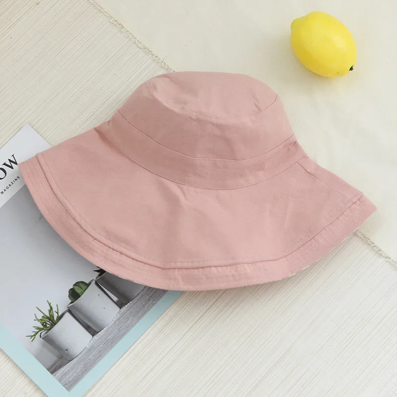 JAYCOSIN hat Women Casual Wide Brimmed Ladies Beach Hat Parent-child Outing Adult comfortable Cotton Hat