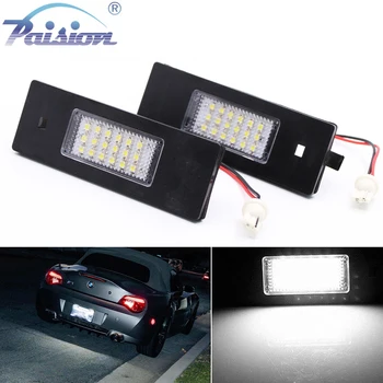 

2Pcs LED License Plate Lights Error Free For BMW E81 E87 118i 120i 130i E85 E86 Z4 E89 M6 F20 F21 Mini Cooper R55 R60 R61