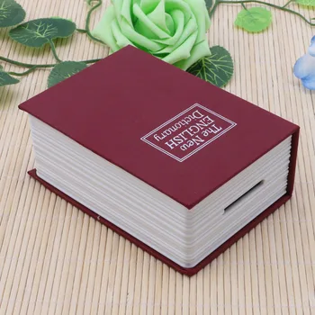

2018 Mini Home Security Dictionary Book Safe Cash Jewelry Storage Key Lock Box Hot A14_25