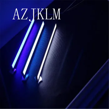 

2x COB Super Bright LED Car Auto Front DRL Daytime Running Fog Light 17cm Long Easy Installation Waterproof Black/Silver Side