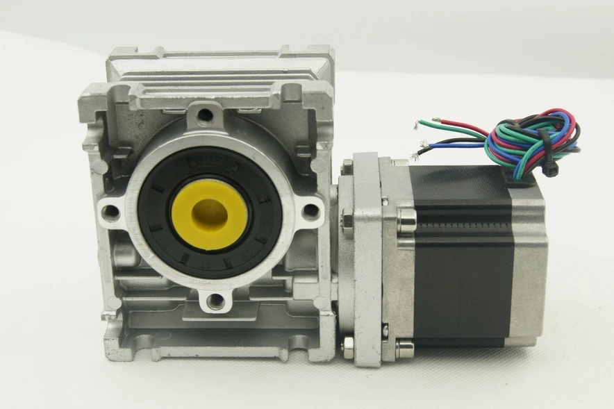 

Nema23 Worm gear stepper motor worm gear ratio 1:5 motor length 56mm 3.0A  0.9N.m(129oz-in) Bipolar 4 leads with output shaft