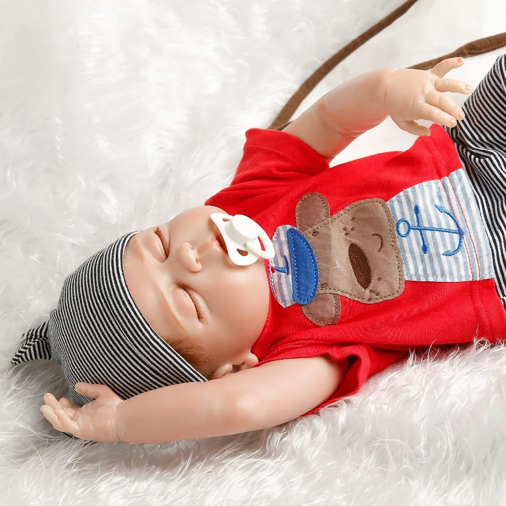 SanyDoll 22 дюйма 55 см силиконовые куклы Реборн Реалистичная кукла реборн модная