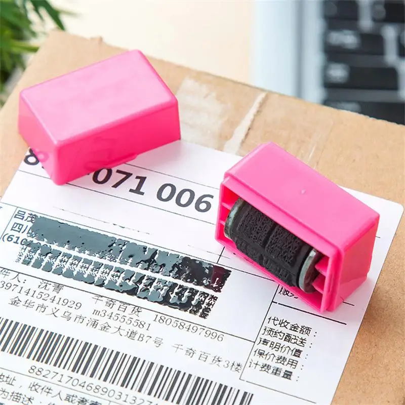 

Roller type garbled seal stamp seal theft protection code protect your ID confidentiality confidential office document seal tool
