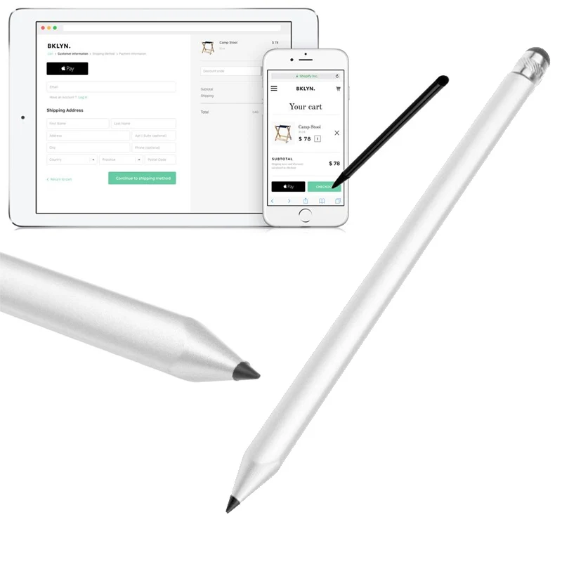 2 шт. стилус с сенсорным экраном для iPhone Mini универсальный для смартфона планшетный ПК ручки для электроники емкостный резистивный экран
