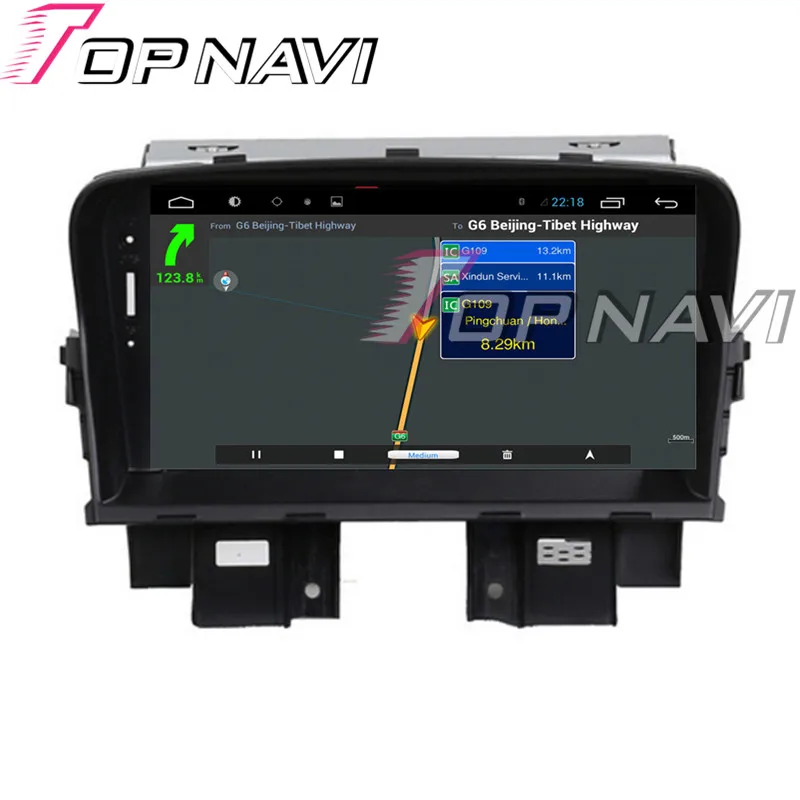 Topnavi новый четырехъядерный Android 6 0 Автомобильный ПК DVD плеер радио для Chevrolet Cruze 2008