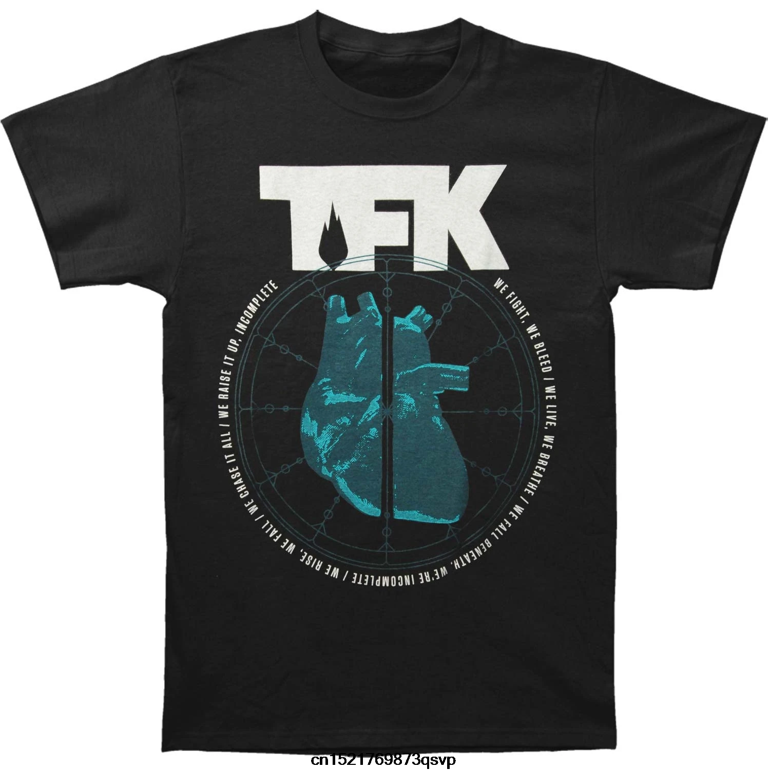 Возьмите забавная Футболка мужская новинка футболка Thousand Foot Krutch Круг Сердце |