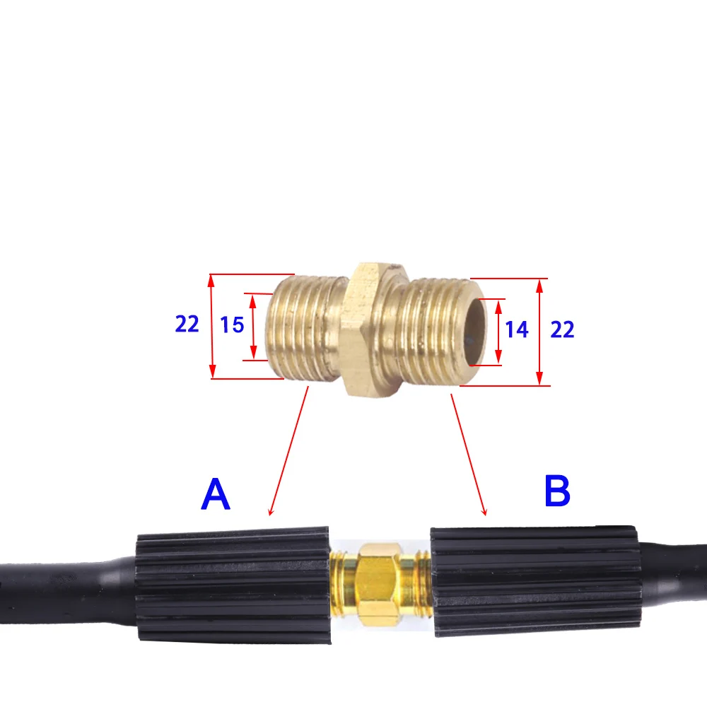 5 м 7 м 10 м M22-14/15 анти-крик с мойкой под давлением сменный шланг латунная резьба подходит для K2~ K7 Удлинительный шланг для чистки автомобиля