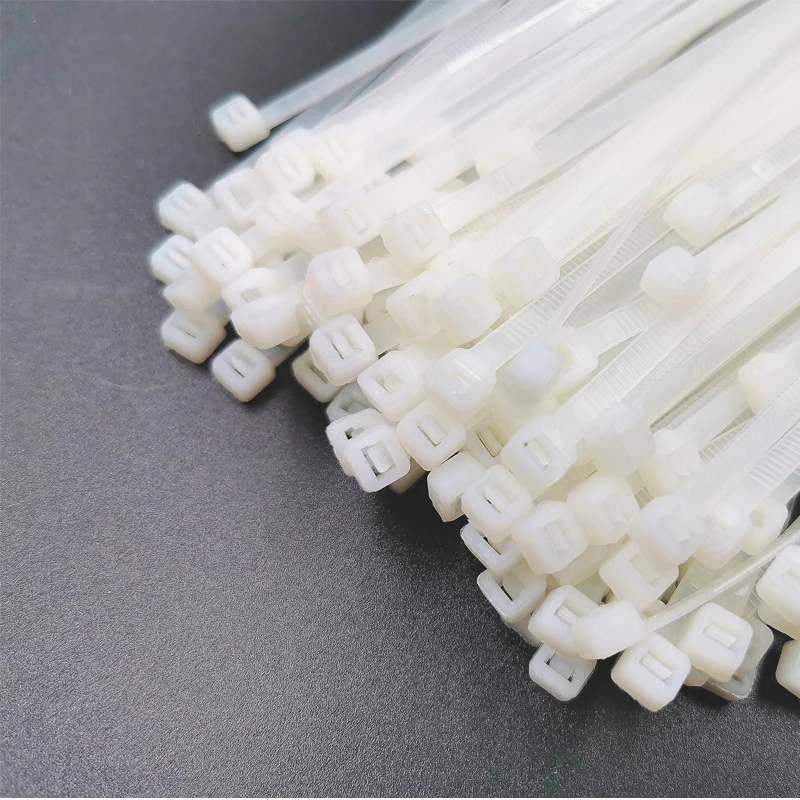 20Pcs/pack 3*60mm High Quality width 2.5mm White Black Color Self-locking Plastic Nylon Cable Ties,Wire Zip Tie - Цвет: Белый