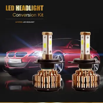 

Car-styling 50W 8000LM H4 LED Lamp Headlight Kit Car Beam Bulbs 6000k White Canbus td819 dropship