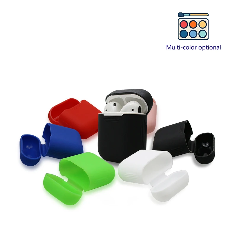

For AirPods Soft Silicone Bluetooth Wireless Earphone Case Protective Skin Cover For Apple iPhone Earpods Air Pods Accessories