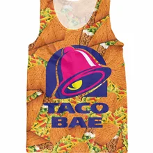 Taco Bae майка Taco Bell фаст-фуд роялти 3d принт Летний стиль жилет трикотаж модная одежда футболка для женщин и мужчин