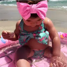 2 шт. детские для маленьких девочек бикини японских журавлей купальный костюм Одежда для купания